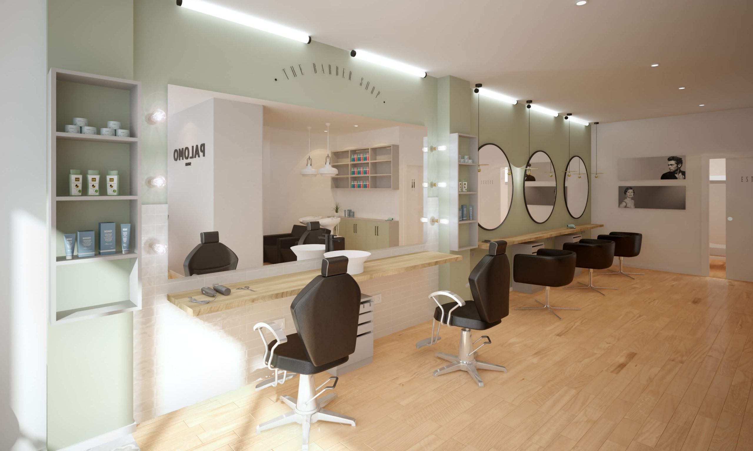 interiorismo de peluquería en Villa del Prado, iconicainteriors