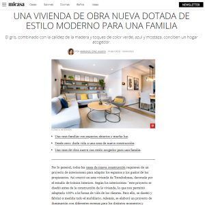 aparición de icónica Interiors en Micasa revista, interiorismo sostenible Torre