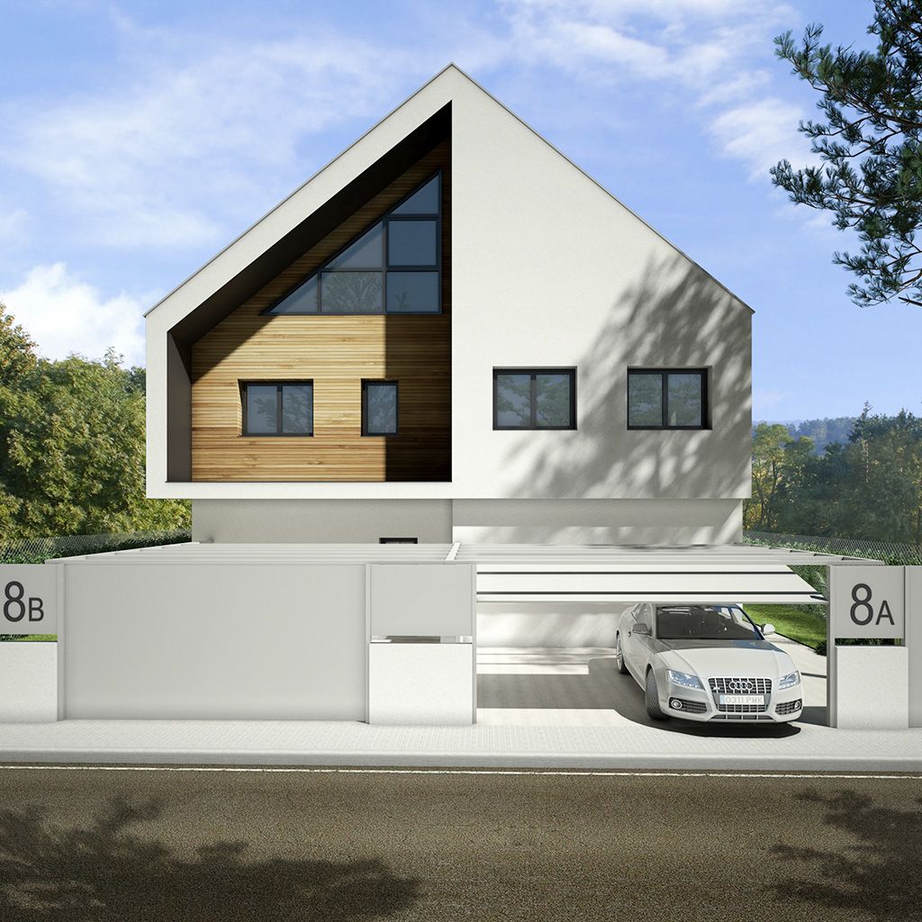 renders 3d de viviendas de arquitectura de vivienda. Icónica Interiors